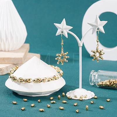 100Pcs Brass Beads KK-TA0008-90-1