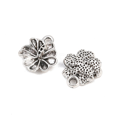 Tibetan Style Alloy Flower Charms PALLOY-A024-20AS-1-1