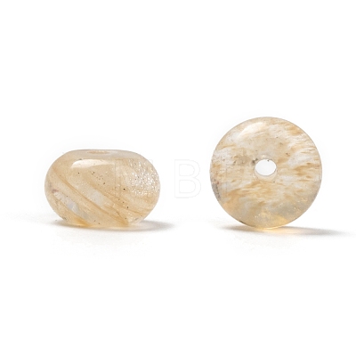 Coffee Watermelon Stone Glass Beads Strands X-G-G586-057-1