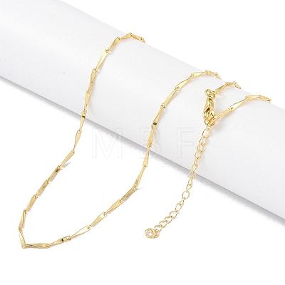 Brass Chain Necklaces NJEW-P309-07G-1