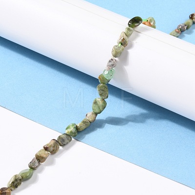 Natural Green Opal Beads Strands G-G018-45-1