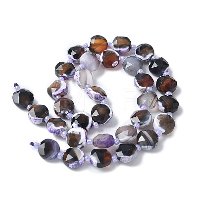 Natural Fire Crackle Agate Beads Strands G-C116-A86-01B-1