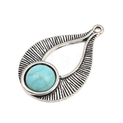 Tibetan Style Alloy Pendants AL-CBA1187-12AS-1