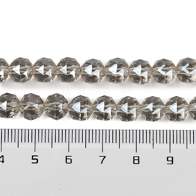 Transparent Electroplate Glass Beads Strands EGLA-N002-34C-C14-1