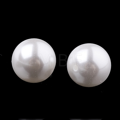 ABS Plastic Imitation Pearl Beads OACR-R067-10mm-01-1