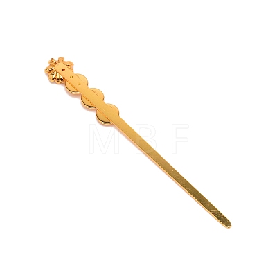 Brass Hair Stick Findings OHAR-WH0022-02A-1