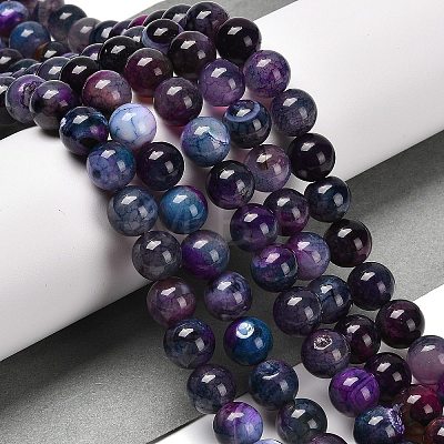 Natural Agate Beads Strands G-B079-A04-03-1