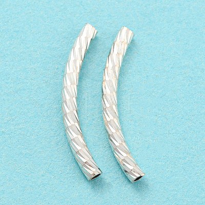 925 Sterling Silver Tube Beads STER-Q191-01A-S-1