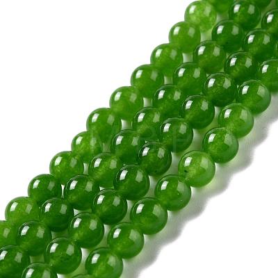 Natural & Dyed Malaysia Jade Bead Strands G-A146-6mm-A28-1