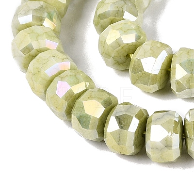 Anti-Tarnish Electroplate Glass Beads Strands GLAA-T025-10mm-11Q-1