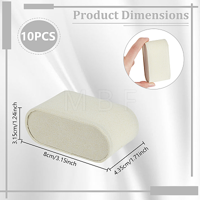 Plastic Covered with Velveteen Bracelet Pillows ODIS-WH0099-88-1