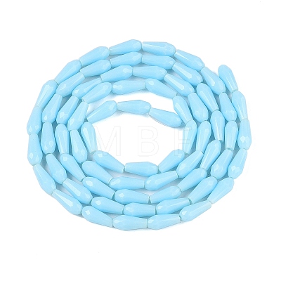 Opaque Solid Color Glass Beads Strands GLAA-T009-001I-1