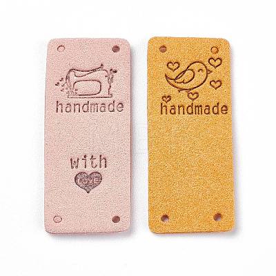 Imitation Handmade Leather Labels DIY-XCP0001-87-1