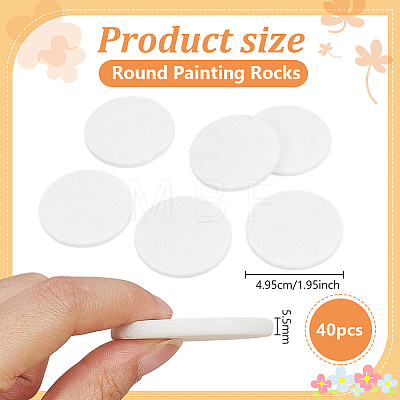 Round Painting Rocks DIY-WH0899-989-1