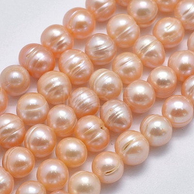 Natural Cultured Freshwater Pearl Beads Strands PEAR-F007-06-01-1