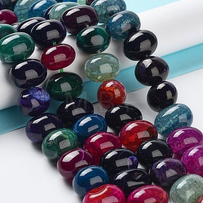 Natural Agate Beads Strands G-G021-03A-14-1