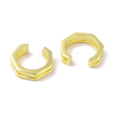 Brass Cuff Earrings for Women EJEW-I305-39G-1