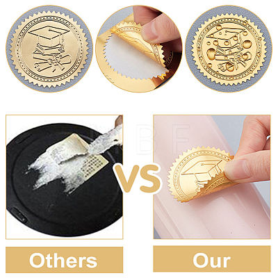 Self Adhesive Gold Foil Embossed Stickers DIY-WH0211-129-1