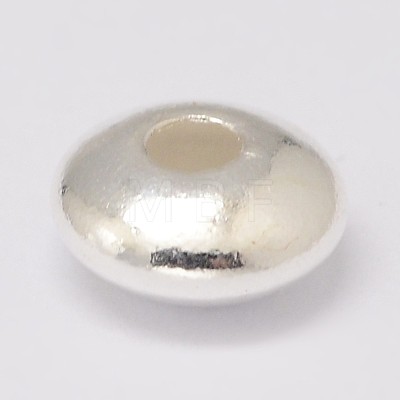 925 Sterling Silver Spacer Beads STER-K021-03S-7mm-1