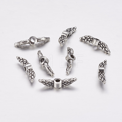 Tibetan Style Alloy Beads TIBEB-S039-036AS-NR-1