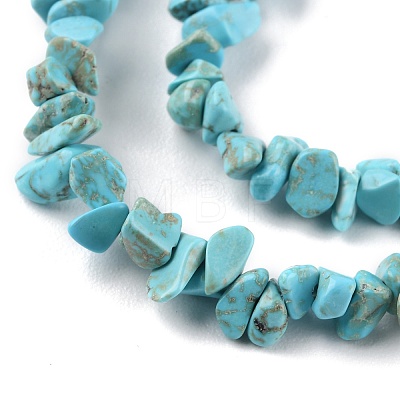 Natural Howlite Beads Strands X-G-G0003-B21-1