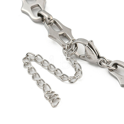 304 Stainless Steel Link Chains Bracelets for Men & Women BJEW-D042-12P-1