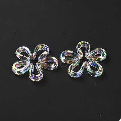 Plated UV Acrylic Beads TACR-S161-04-1