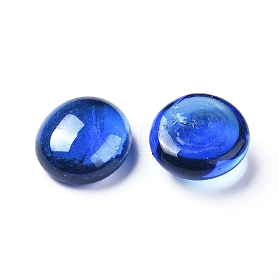 Transparent Flat Back Glass Cabochons LS-GLAA-WH0015-30F-1