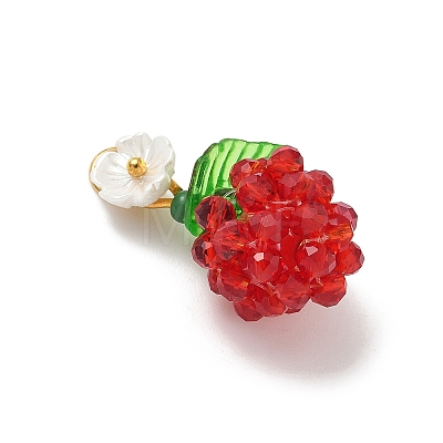 Transparent Glass Pendants PALLOY-MZ00905-04-1