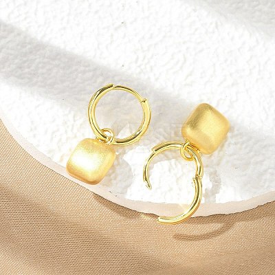 Brass Pendants Hoop Earrings EJEW-B120-08G-02-1