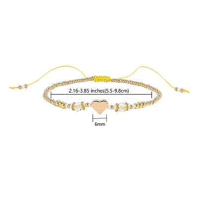 5Pcs 5 Colors Adjustable Nylon Cord Braided Bead Bracelets BJEW-SZ0001-24-1