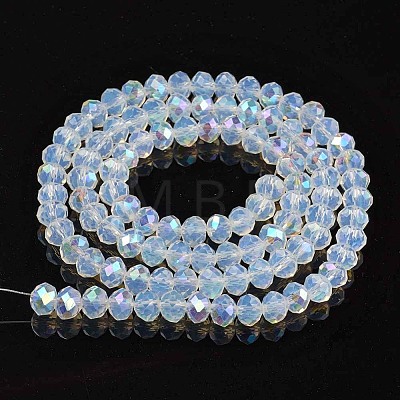 Electroplate Glass Beads Strands EGLA-A034-J6mm-L07-1