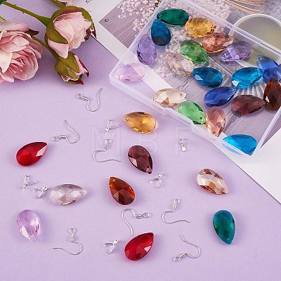 DIY Colorful Dangle Earring Making Kits DIY-SZ0003-46-1