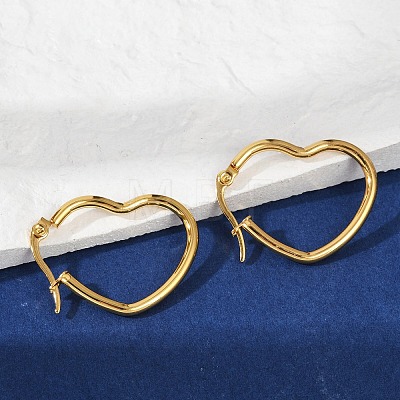 201 Stainless Steel Hoop Earrings EJEW-I245-27F-1