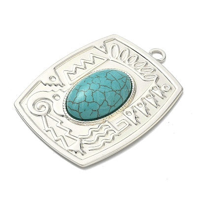 Dyed Synthetic Turquoise Big Pendants STAS-G374-05S-14-1