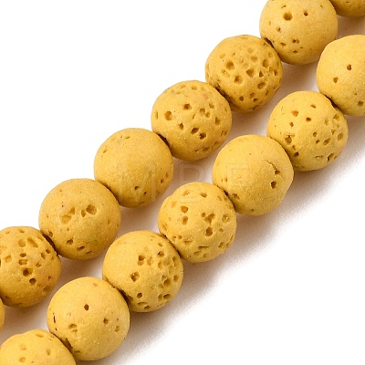Dyed Synthetic Lava Rock Beads Strands GG-CBAAE19-06B-05-1