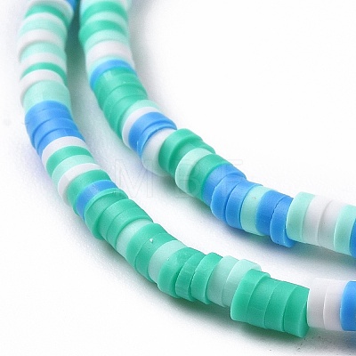 Handmade Polymer Clay Beads Strands CLAY-R089-3mm-005-1