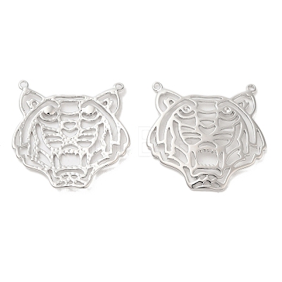 Brass Filigree Animal Pendants KK-G468-37P-1