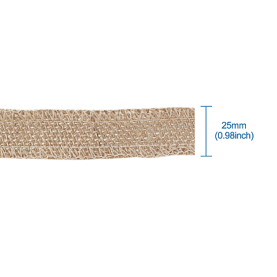 Braided Burlap Ribbon OCOR-TAC0001-01A-1