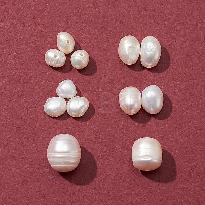 4 Styles Natural Cultured Freshwater Pearl Beads SHEL-FS0001-04-1