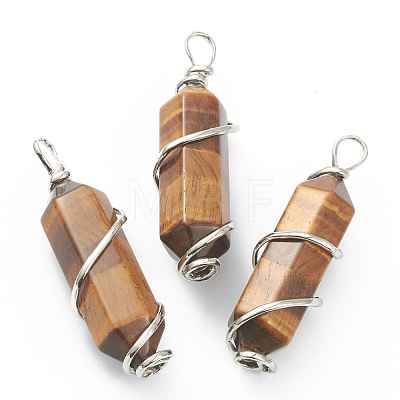 Natural Mixed Gemstone Wire Wrapped G-J392-02-1
