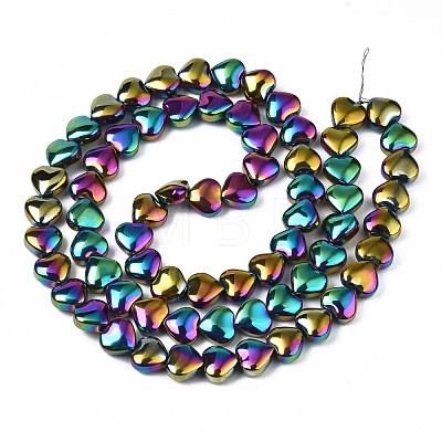 Electroplate Glass Beads Strands X-EGLA-S188-14-C02-1