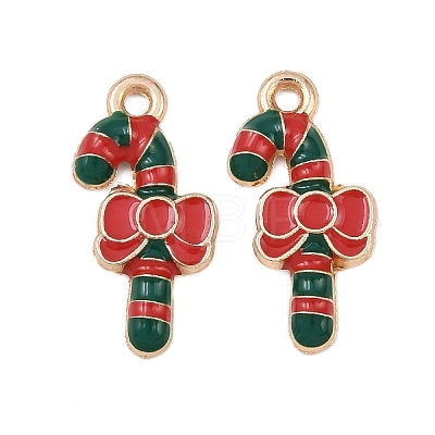 Christmas Alloy Enamel Pendants FIND-I067-02KCG-14B-1