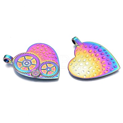 Rainbow Color Alloy Pendants PALLOY-N156-165-NR-1