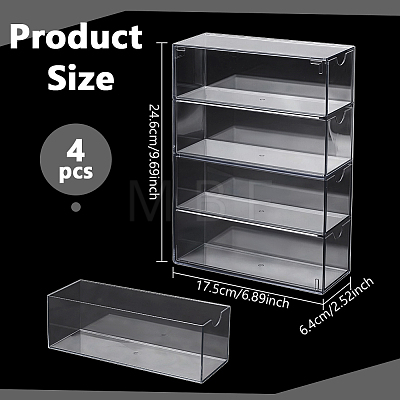 4-layer Acrylic Sunglasses Storage Box AJEW-WH0596-975-1
