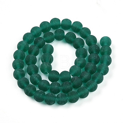 Transparent Glass Beads Strands GLAA-T032-T8mm-MD21-1