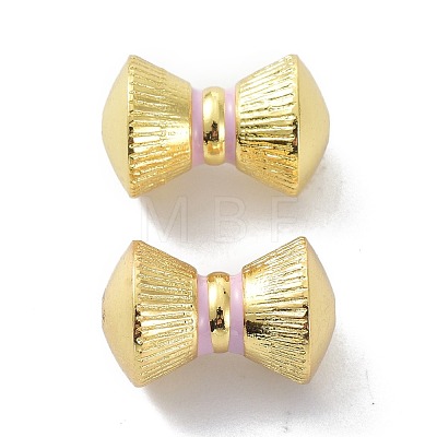Brass Enamel  Beads KK-B047-04G-1