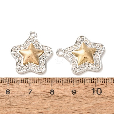 Alloy Rhinestone Pendants RB-CBAA987-04B-1