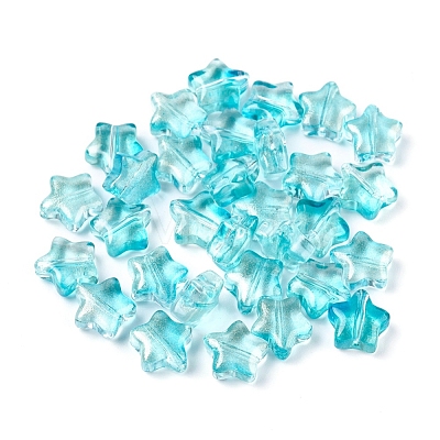 Electroplate Glass Beads EGLA-E059-G-1