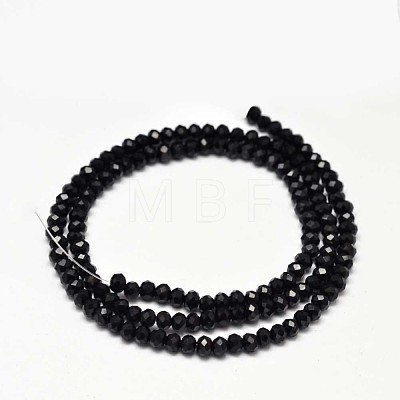 Faceted Rondelle Glass Beads Strands X-GLAA-I033-3mm-07-1